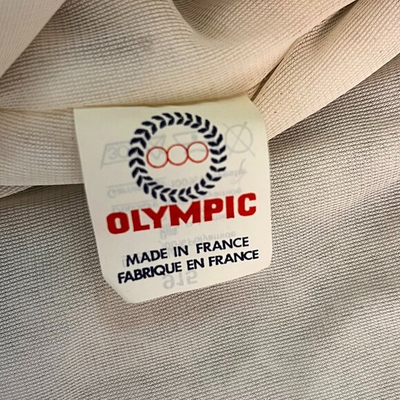 French Vintage 70s 80s Olympic One Piece Ski Suit  France Color block Retro - Picture 5 of 15